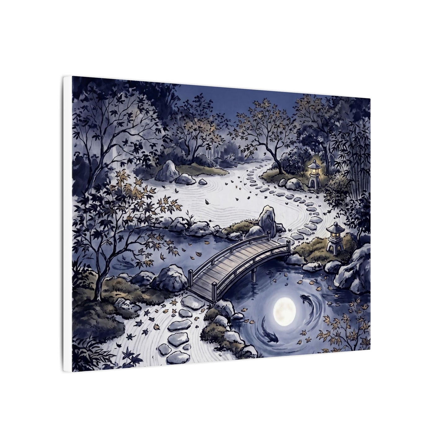Torii Gate Enso Canvas Art | Contemplative Zen Art