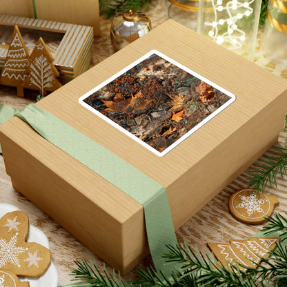 Warm Rust Patina Sticker - Texture Japandi Art Print