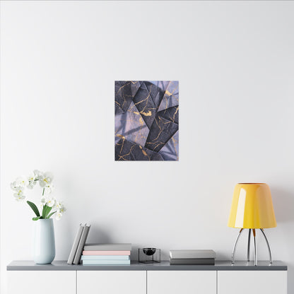 Seijaku Paper Fold Canvas Art - Kintsugi Gold Vein