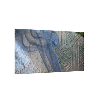 Spring Incense Smoke Japanese Pattern Canvas Art | Neutral Decor