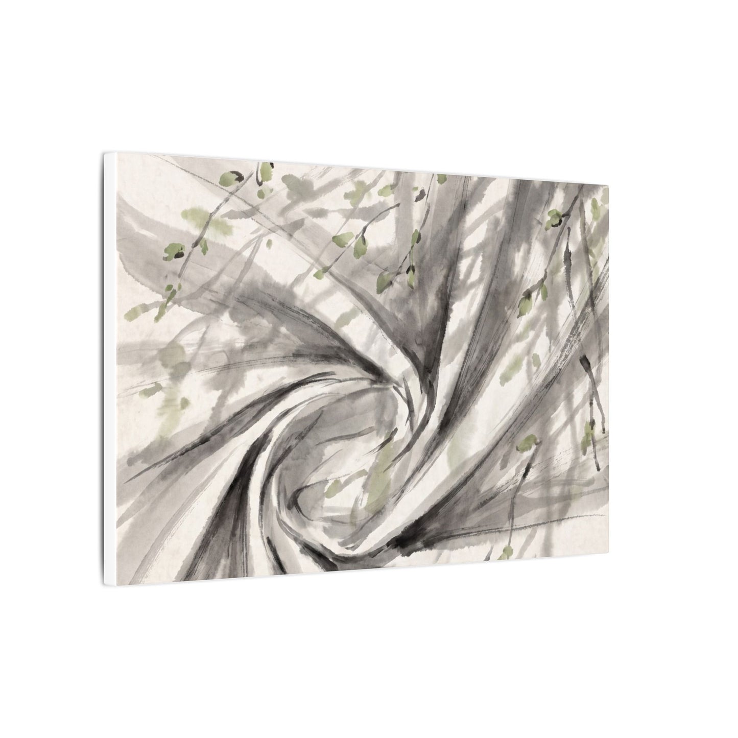 Silk Drape Spring Canvas Art | Zen Contemplative Design