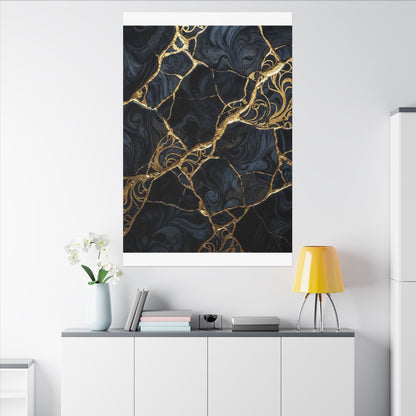 Kintsugi Gold Vein Canvas Art