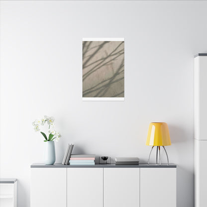 Shadow Play Japanese Pattern Canvas Art | Warm Japandi Art