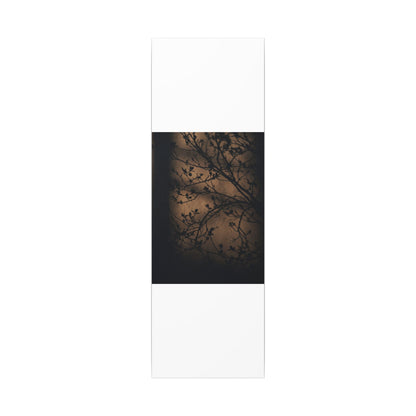 Dark Japandi Shadow Play in Golden Hour | Shadow Zen Canvas Art