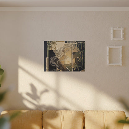 Tranquil Incense Smoke Canvas Art - Ukiyo E Inspired Zen