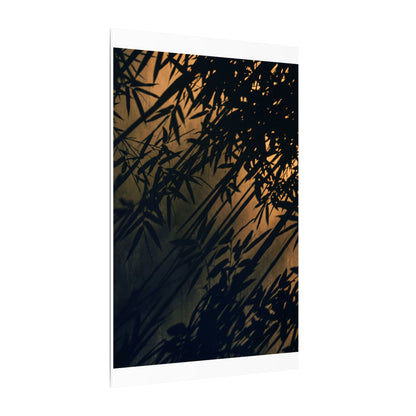 Sophisticated Shadow Play Canvas Art - Shadow Zen Dark Japandi