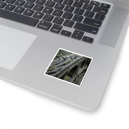 Wooden Bridge Spring Sticker | Japandi Earthy Design