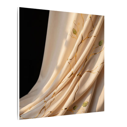 Golden Hour Silk Drape Canvas Art - Kintsugi Fukinsei