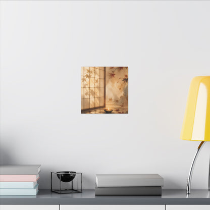 Candlelight Shoji Screen Canvas Art - Japandi Ma