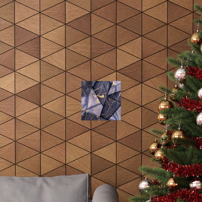 Artful Paper Fold Wall Art Print - Gold Vein Kintsugi