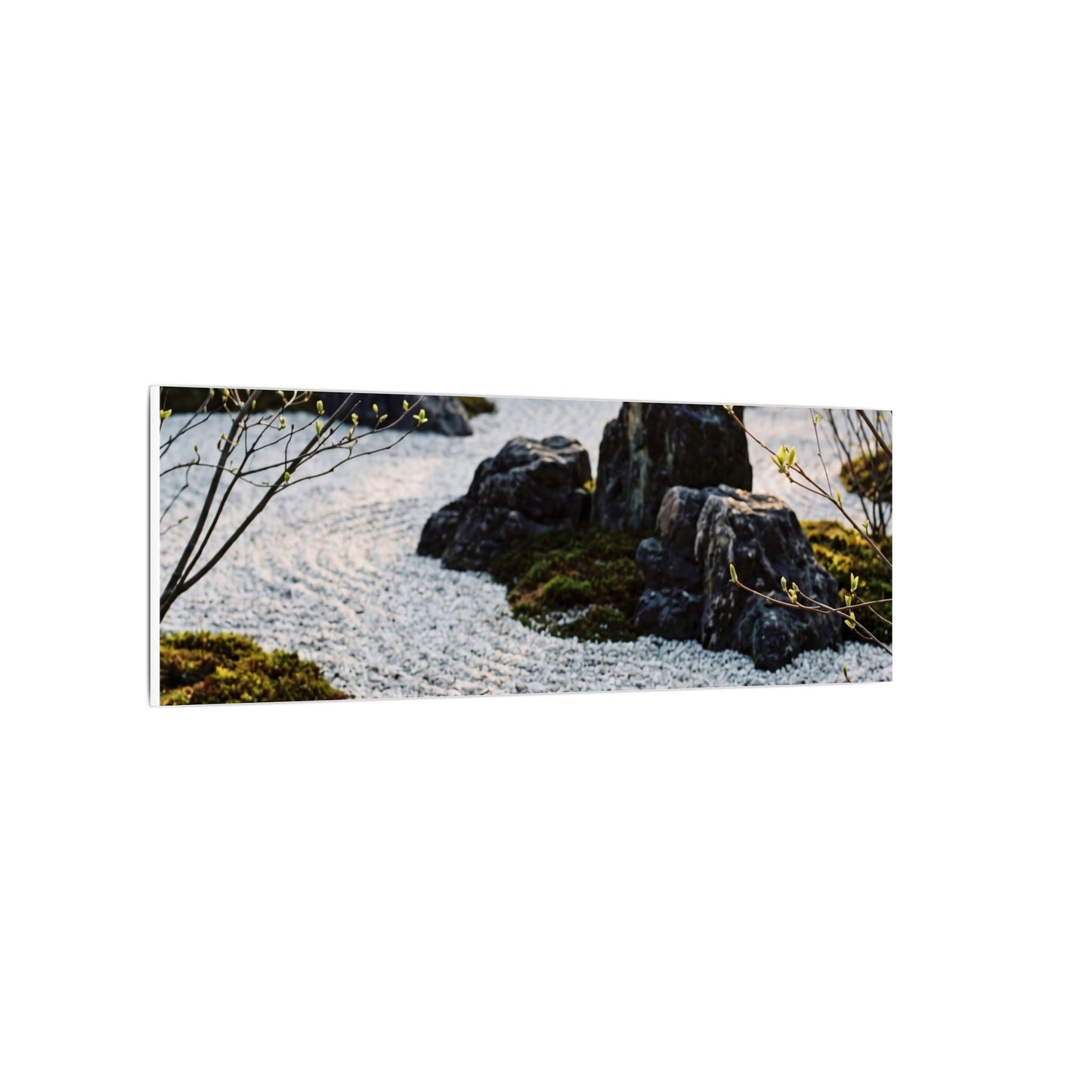 Zen Tea Ceremony in Golden Hour | Karesansui Canvas Art