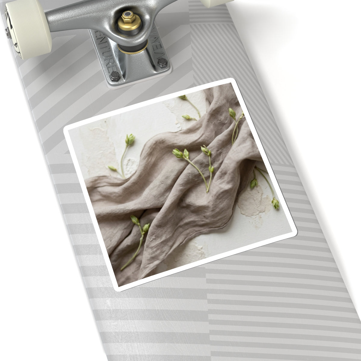 Silk Drape Spring Sticker | Japandi Cozy Design