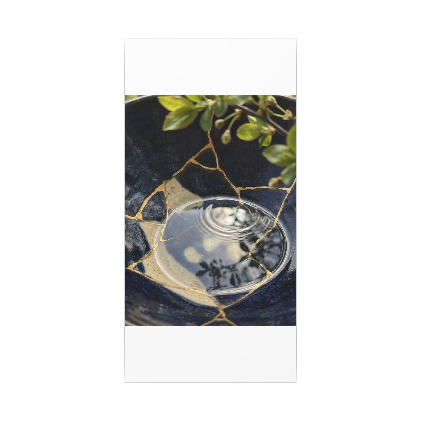 Water Ripple Spring Canvas Art | Kintsugi Beautiful Design