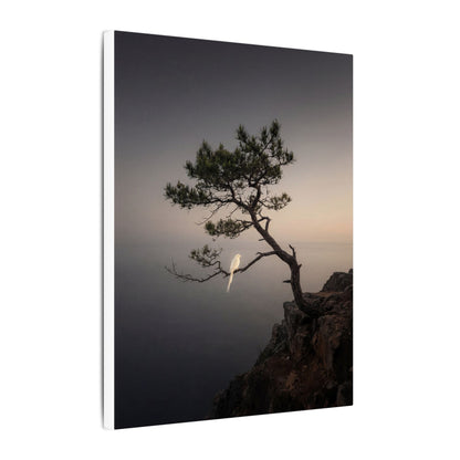 Dawn Pine Tree Canvas Art - Dark Japandi Datsuzoku