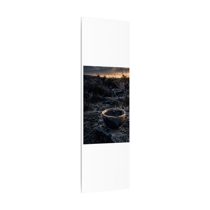 Kanso Ceramic Bowl Canvas Art - Dark Japandi Dark Texture
