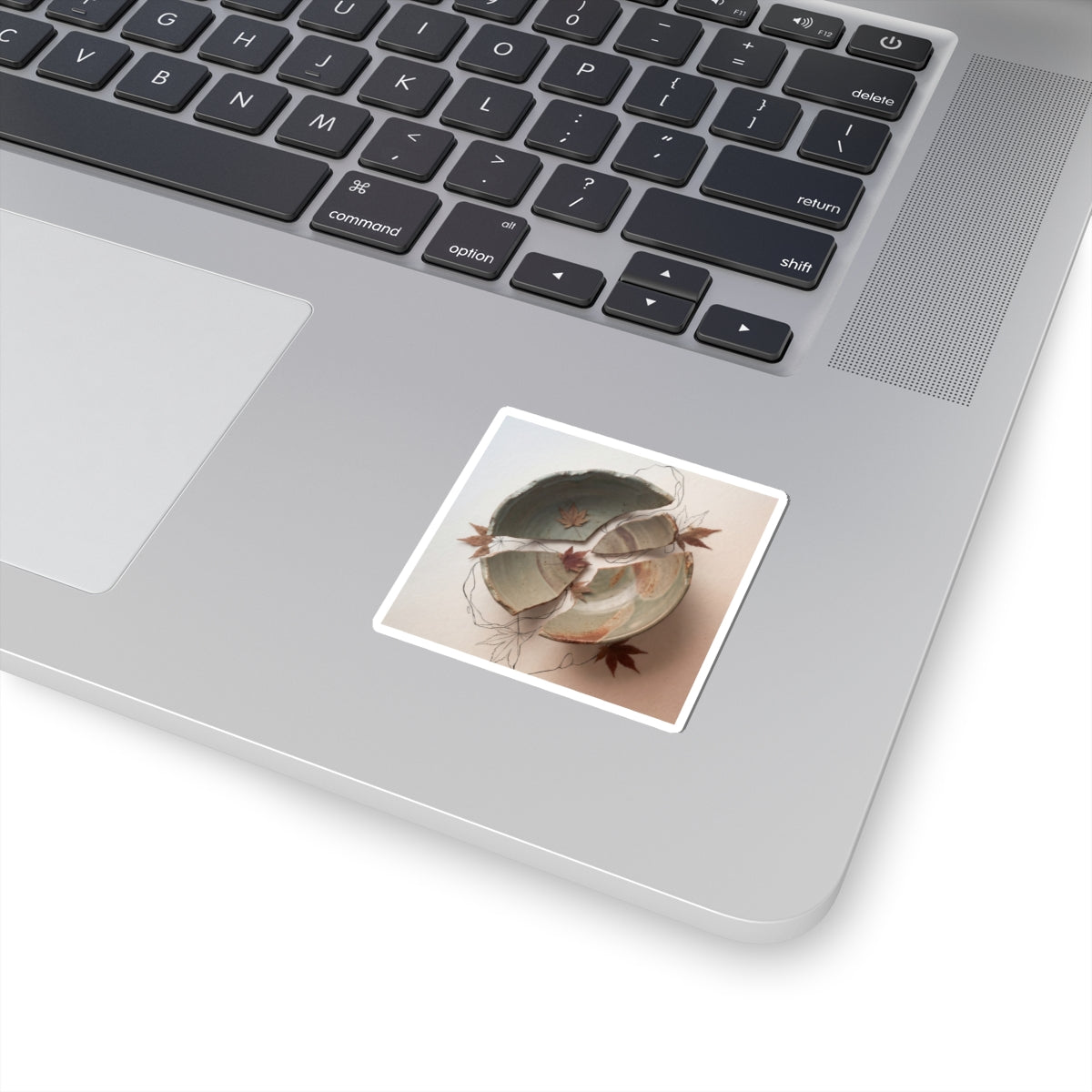 Ceramic Bowl Autumn Sticker | Japandi Neutral Design