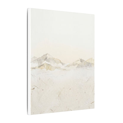 Mountain Mist Winter Canvas Art | Japandi Warm Design