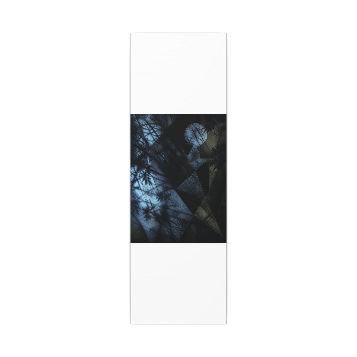 Shadow Play Winter Canvas Art | Dark Japandi Luxurious Design