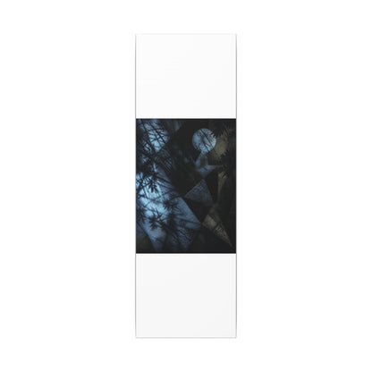 Shadow Play Winter Canvas Art | Dark Japandi Luxurious Design