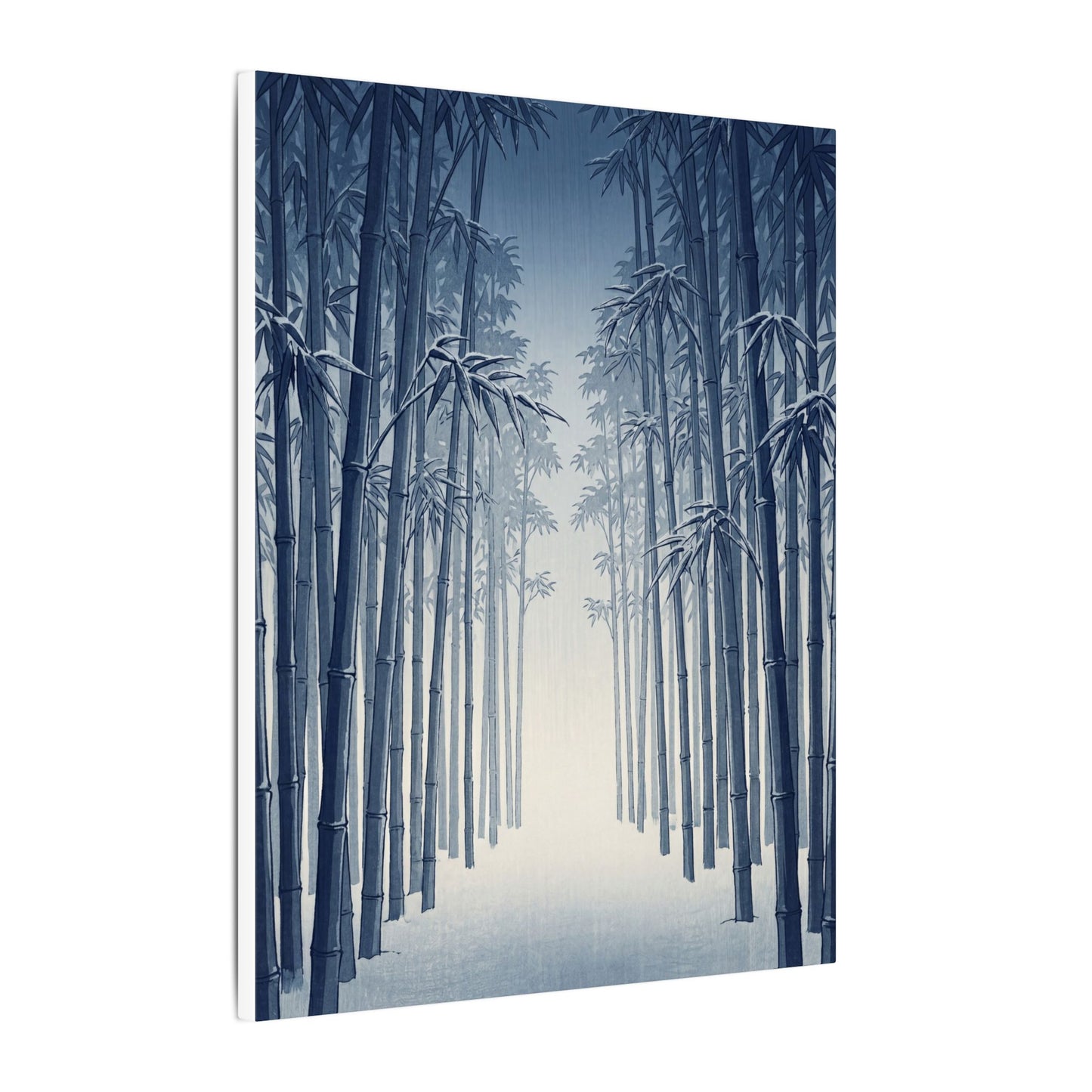 Bamboo Grove Canvas Art | Winter Zen Ukiyo E Inspired Art