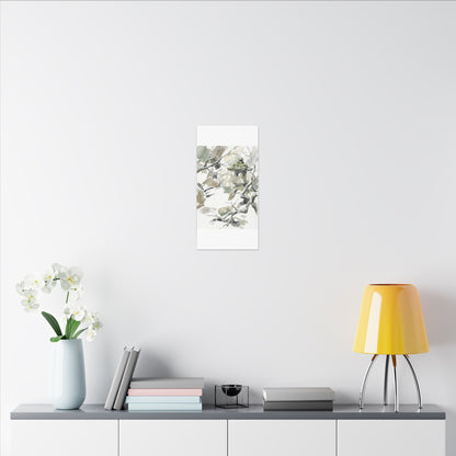Elegant Stone Lantern Canvas Art - Watercolor Japandi