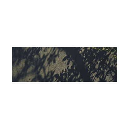 Atmospheric Shadow Play Canvas Art - Moody Minimal Dark Japandi
