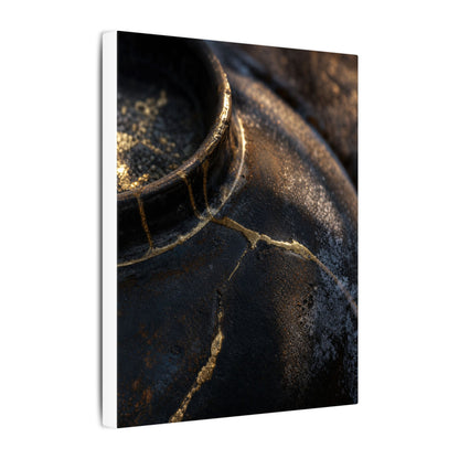 Kintsugi Rust Patina in Golden Hour | Broken Beauty Canvas Art