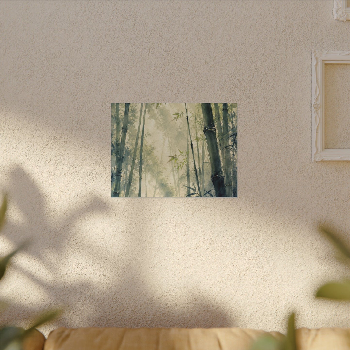 Bamboo Grove Spring Canvas Art | Zen Serene Design