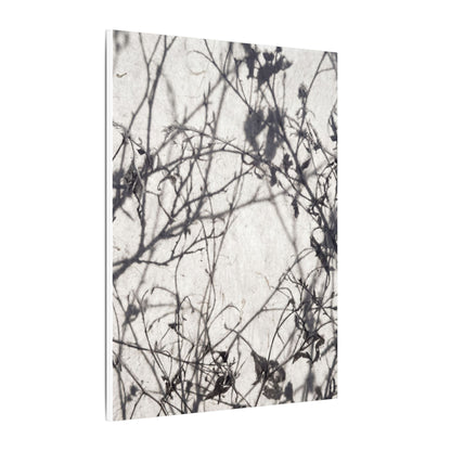 Winter Shadow Play Japanese Pattern Canvas Art | Elegant Decor