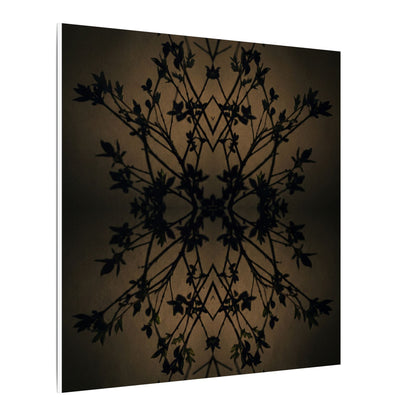 Golden Hour Shadow Play Canvas Art - Dark Japandi Seijaku