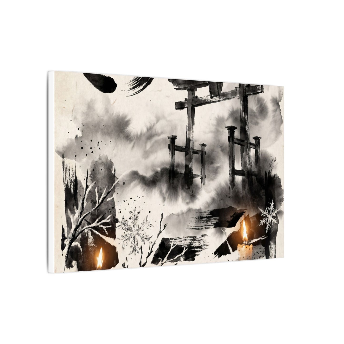 Candlelight Torii Gate Canvas Art - Zen Datsuzoku