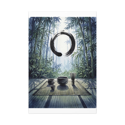 Seijaku Tea Ceremony Canvas Art - Zen Enso