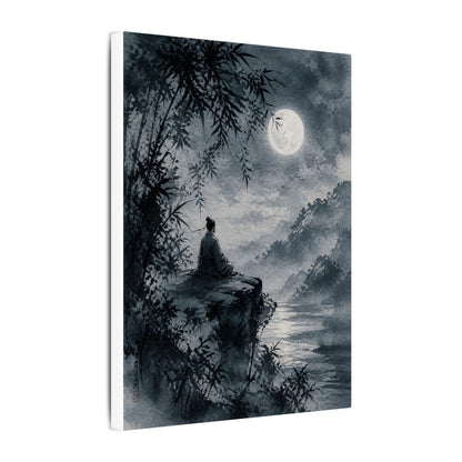 Ink Brushstroke Sumi E Canvas Art | Serene Zen Art
