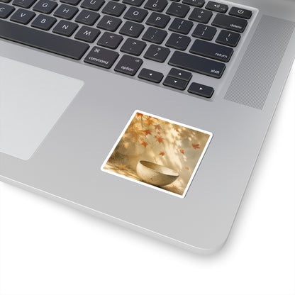 Neutral Ceramic Bowl Sticker - Watercolor Japandi
