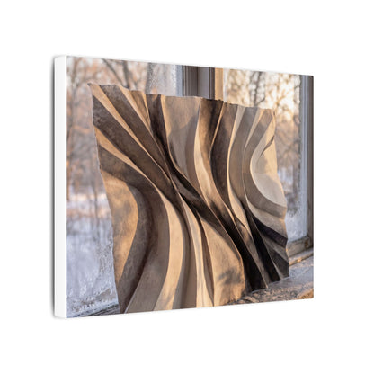 Mono No Aware Paper Fold Canvas Art - Japandi Minimal Line