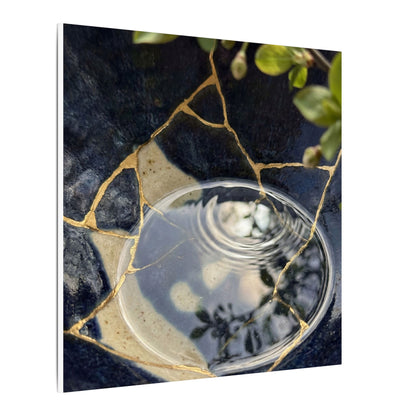 Water Ripple Spring Canvas Art | Kintsugi Beautiful Design