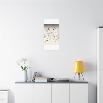 Dawn Dried Flowers Canvas Art - Japandi Kanso