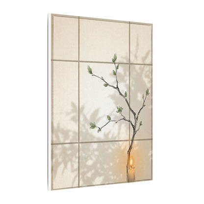 Shoji Screen Spring Canvas Art | Japandi Cozy Design