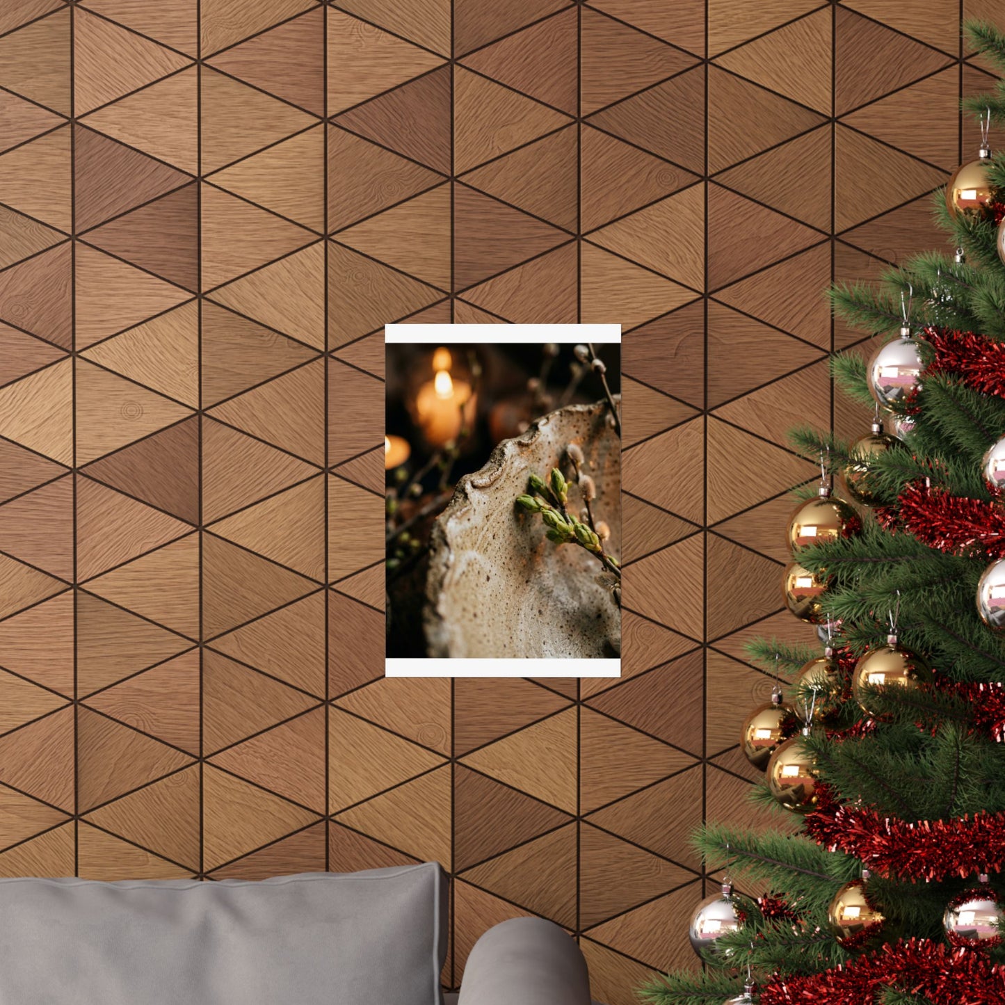 Ceramic Bowl Wall Art Print | Winter Japandi Minimal Line Art