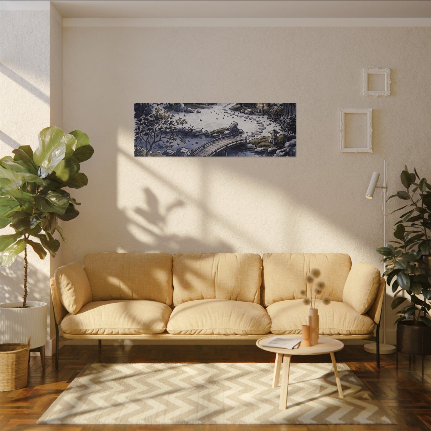 Torii Gate Enso Canvas Art | Contemplative Zen Art