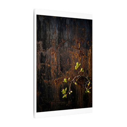 Golden Hour Rust Patina Canvas Art - Dark Japandi Fukinsei