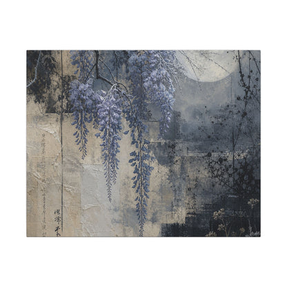 Winter Wisteria Texture Canvas Art | Elegant Decor
