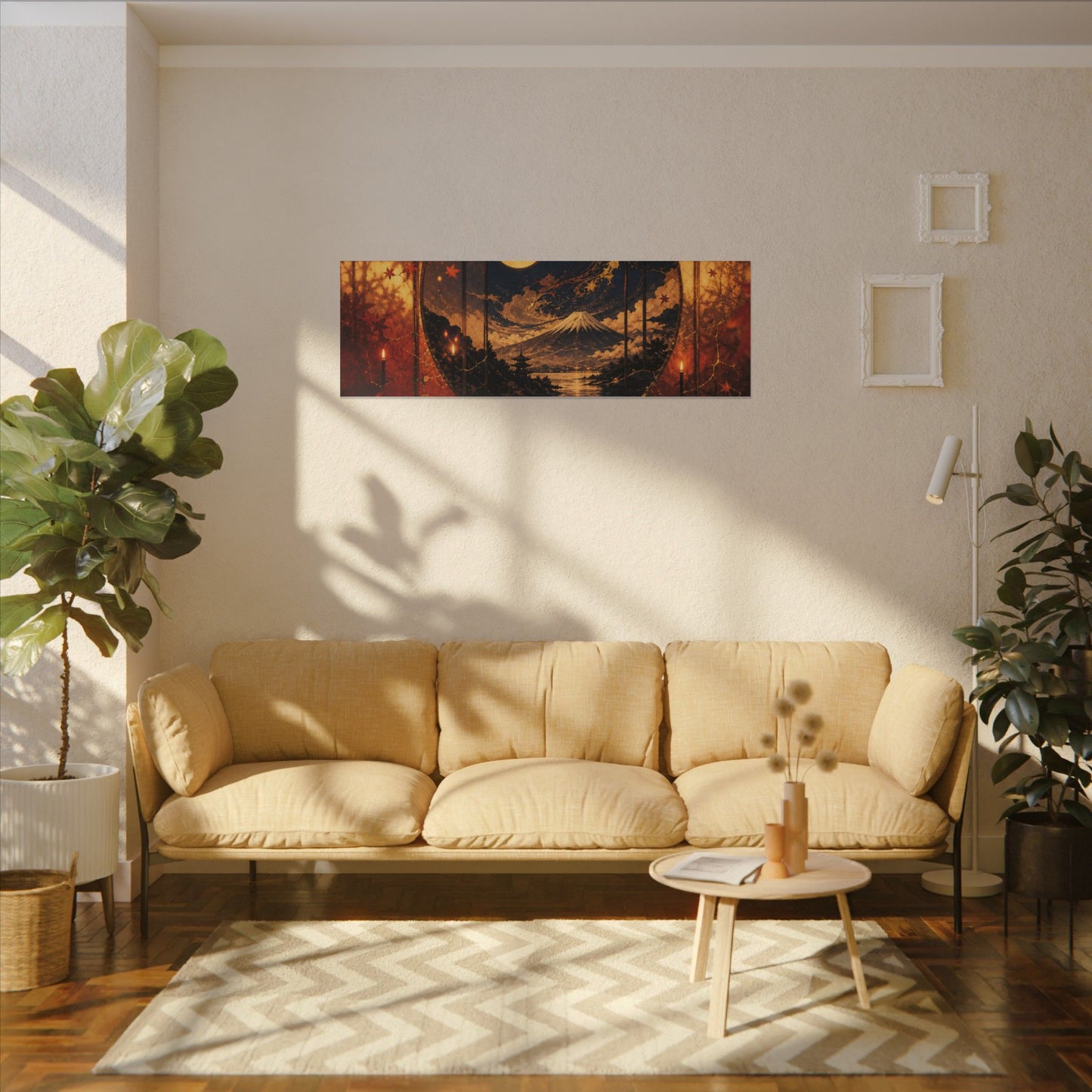 Beautiful Shoji Screen Canvas Art - Gold Vein Kintsugi