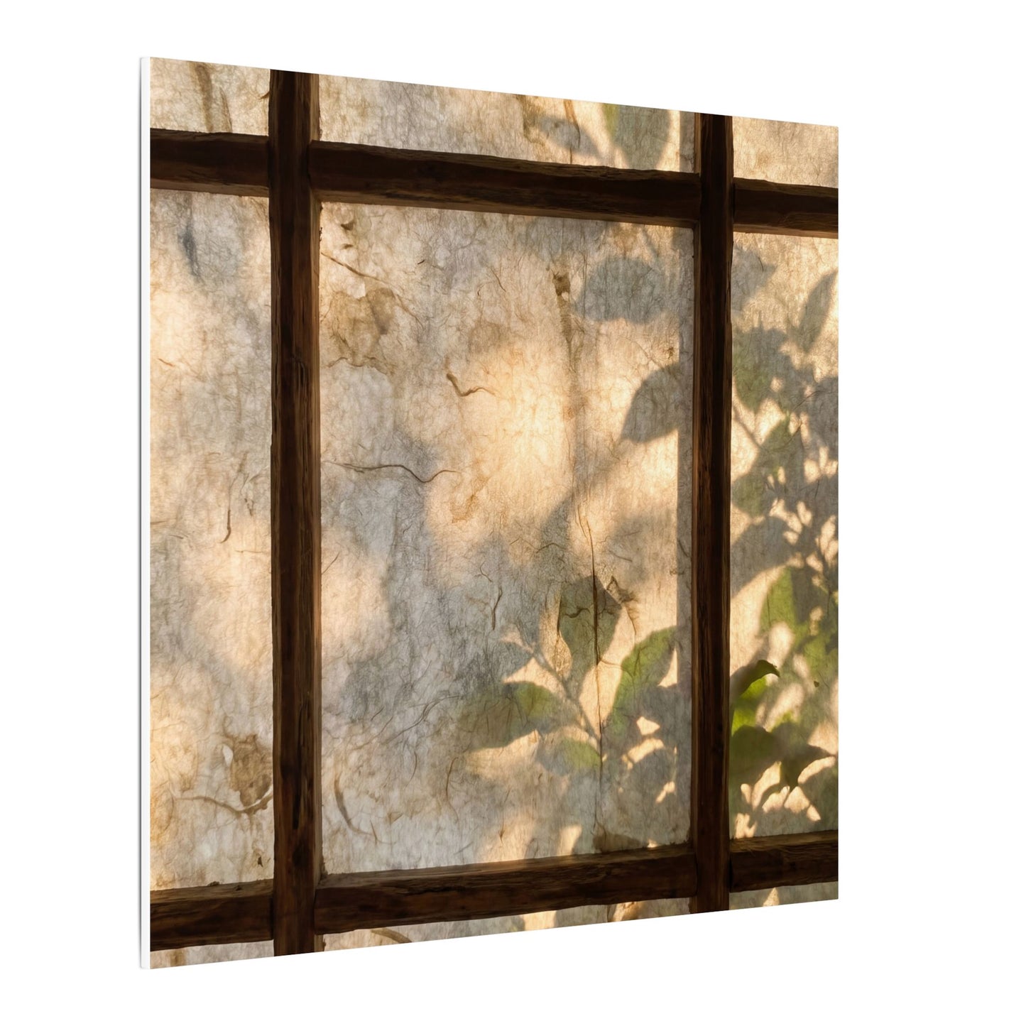 Golden Hour Shoji Screen Canvas Art - Japandi Mono No Aware