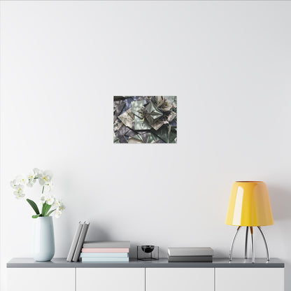 Shibui Paper Fold Canvas Art - Japandi Japanese Pattern