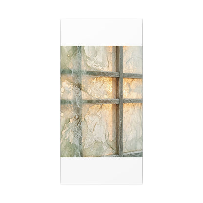 Winter Shoji Screen Watercolor Canvas Art | Elegant Decor