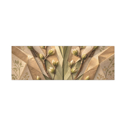 Kanso Paper Fold Canvas Art - Japandi Japanese Pattern