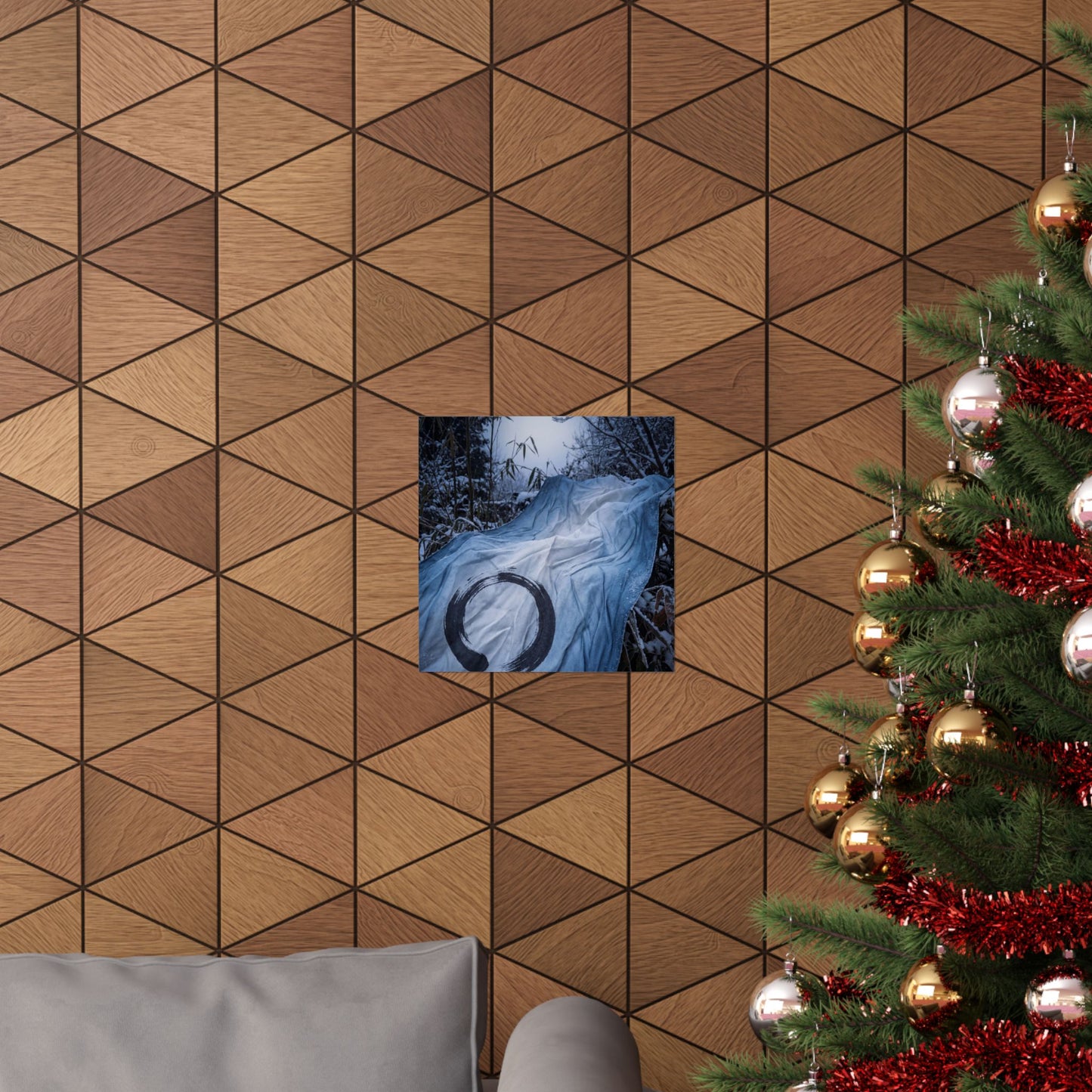 Silk Drape Winter Wall Art Print | Zen Serene Design