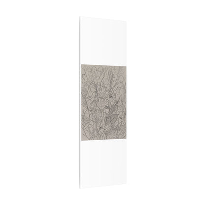 Summer Dried Flowers Minimal Line Canvas Art | Elegant Decor