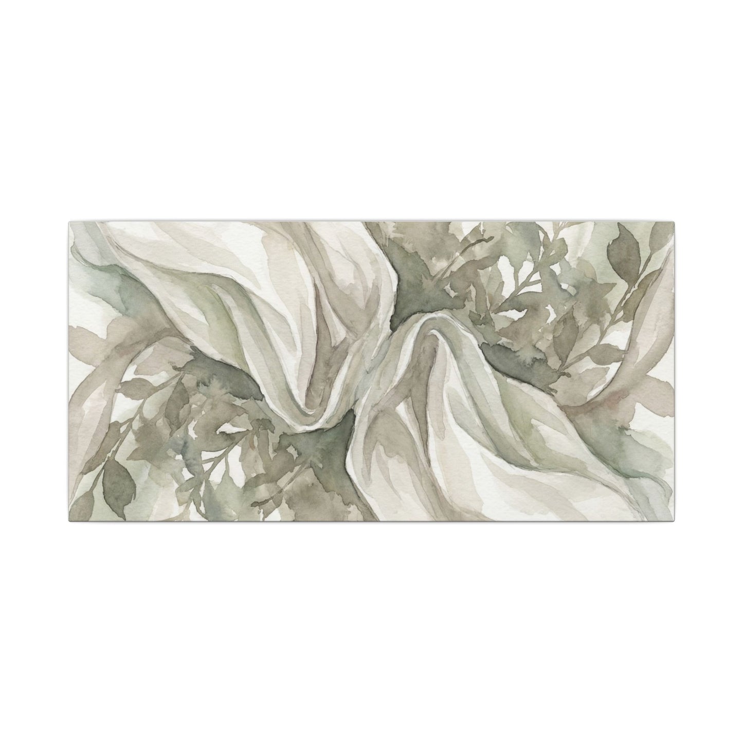 Summer Silk Drape Watercolor Canvas Art | Cozy Decor